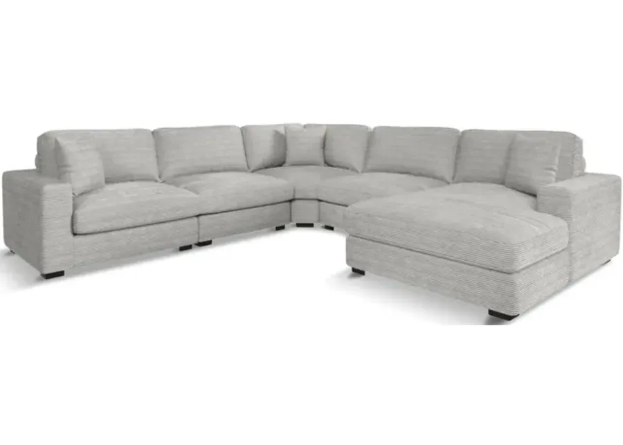 Amora 5 Piece Modular Sectional - Right Chaise