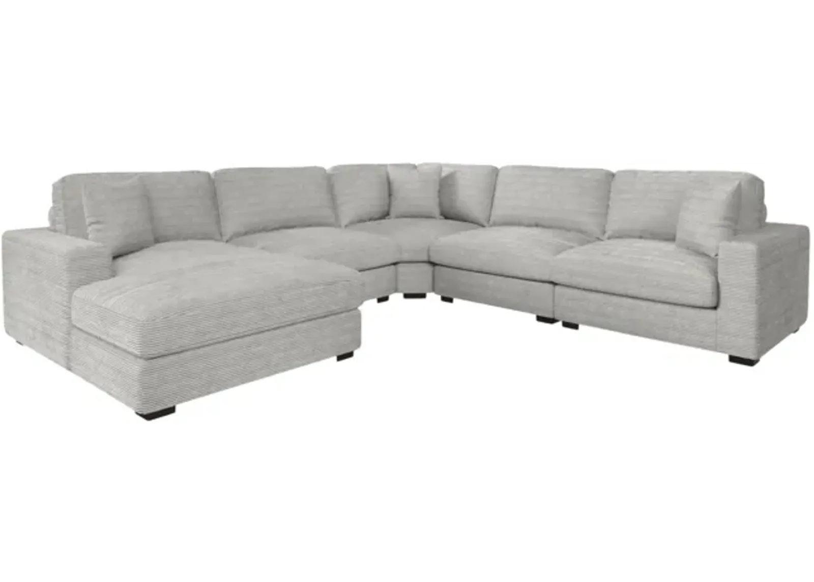 Amora 5 Piece Modular Sectional - Left Chaise