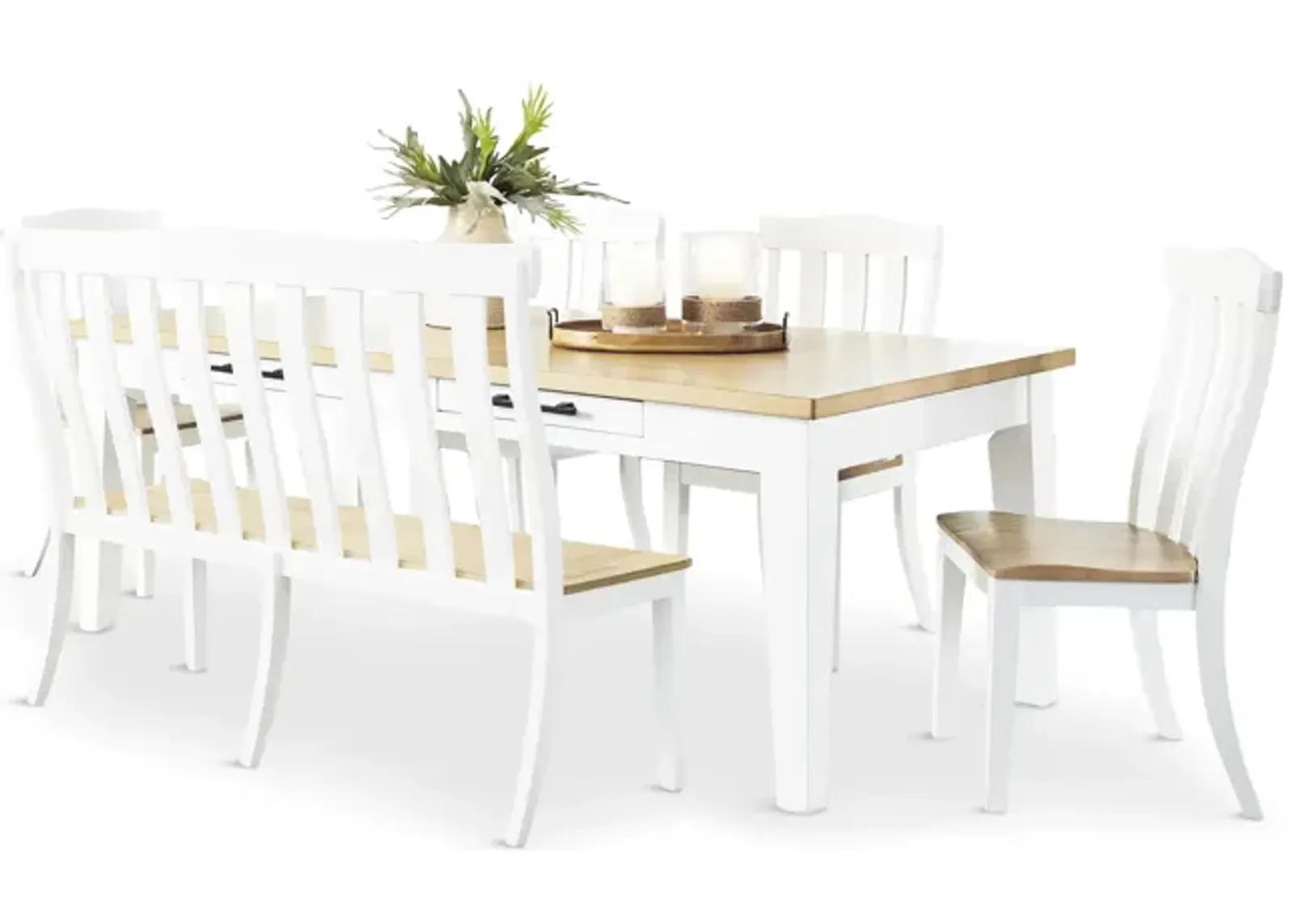 Buena Vista Dining Table With 4 Chairs And Bench