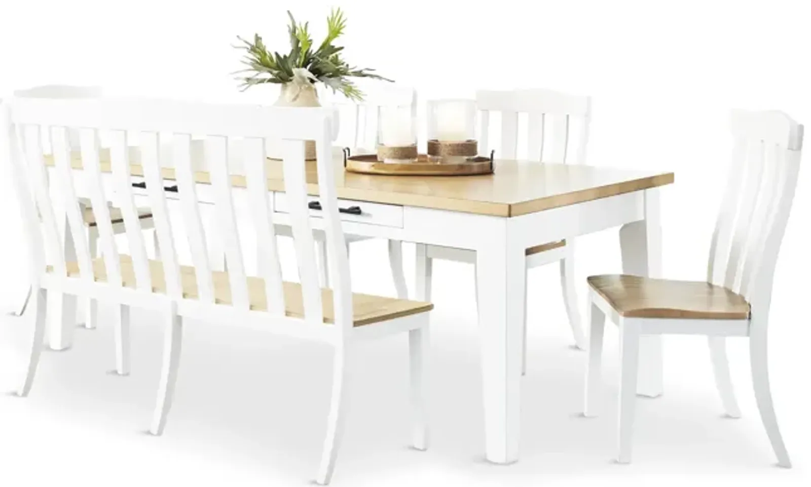 Buena Vista Dining Table With 4 Chairs And Bench