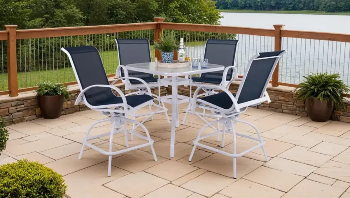 Nautical 5 Piece Balcony Set