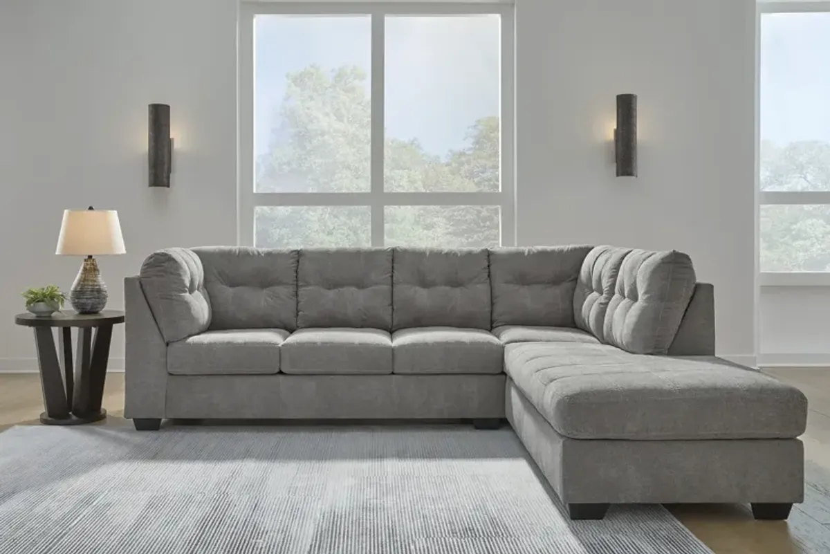 Cassidy Sectional With Right Facing Chaise - Gray