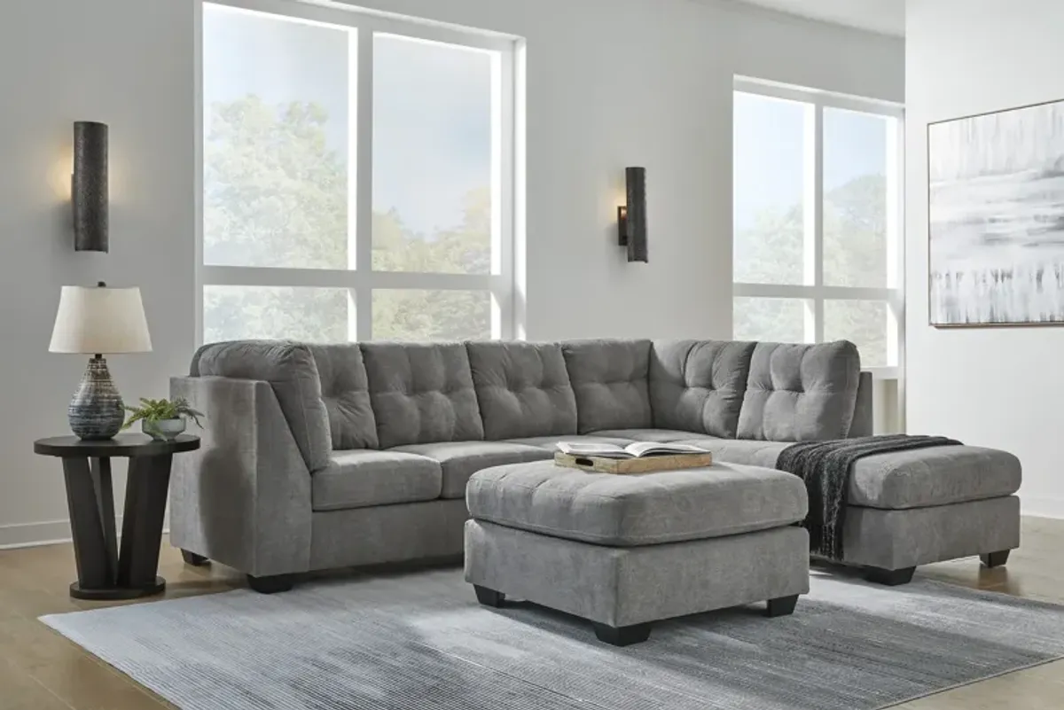 Cassidy Sectional With Right Facing Chaise - Gray