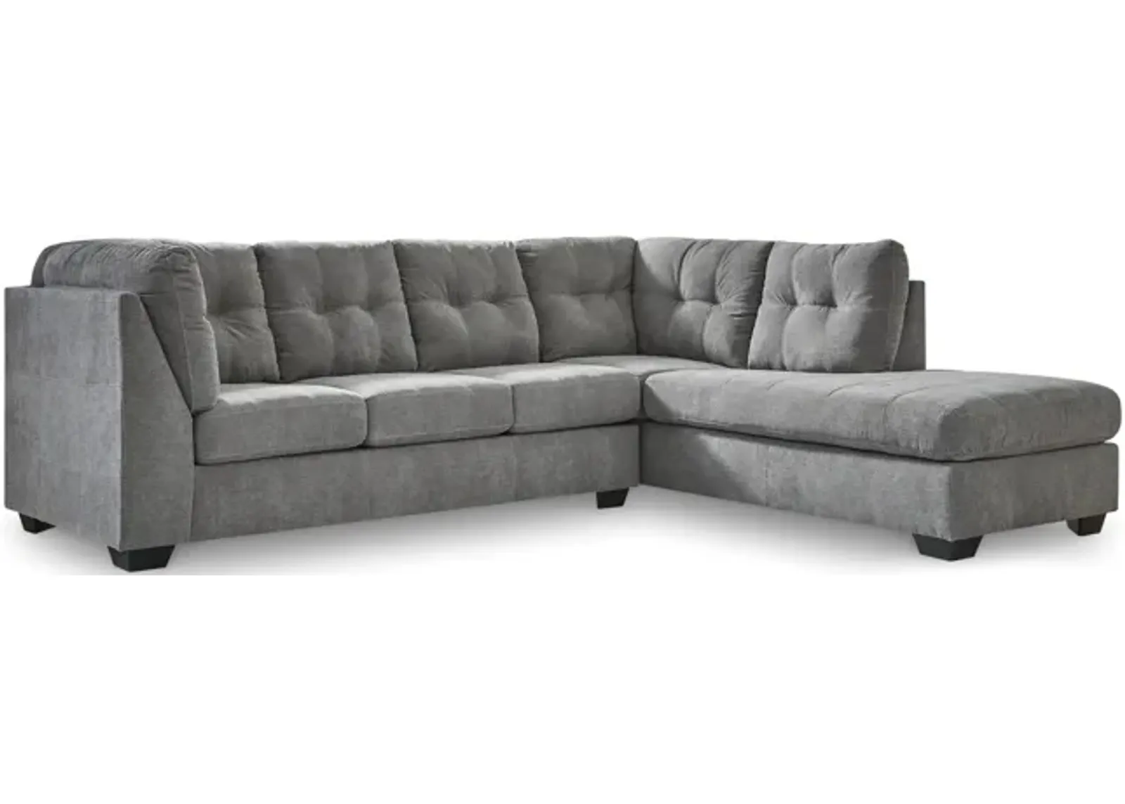 Cassidy Sectional With Right Facing Chaise - Gray