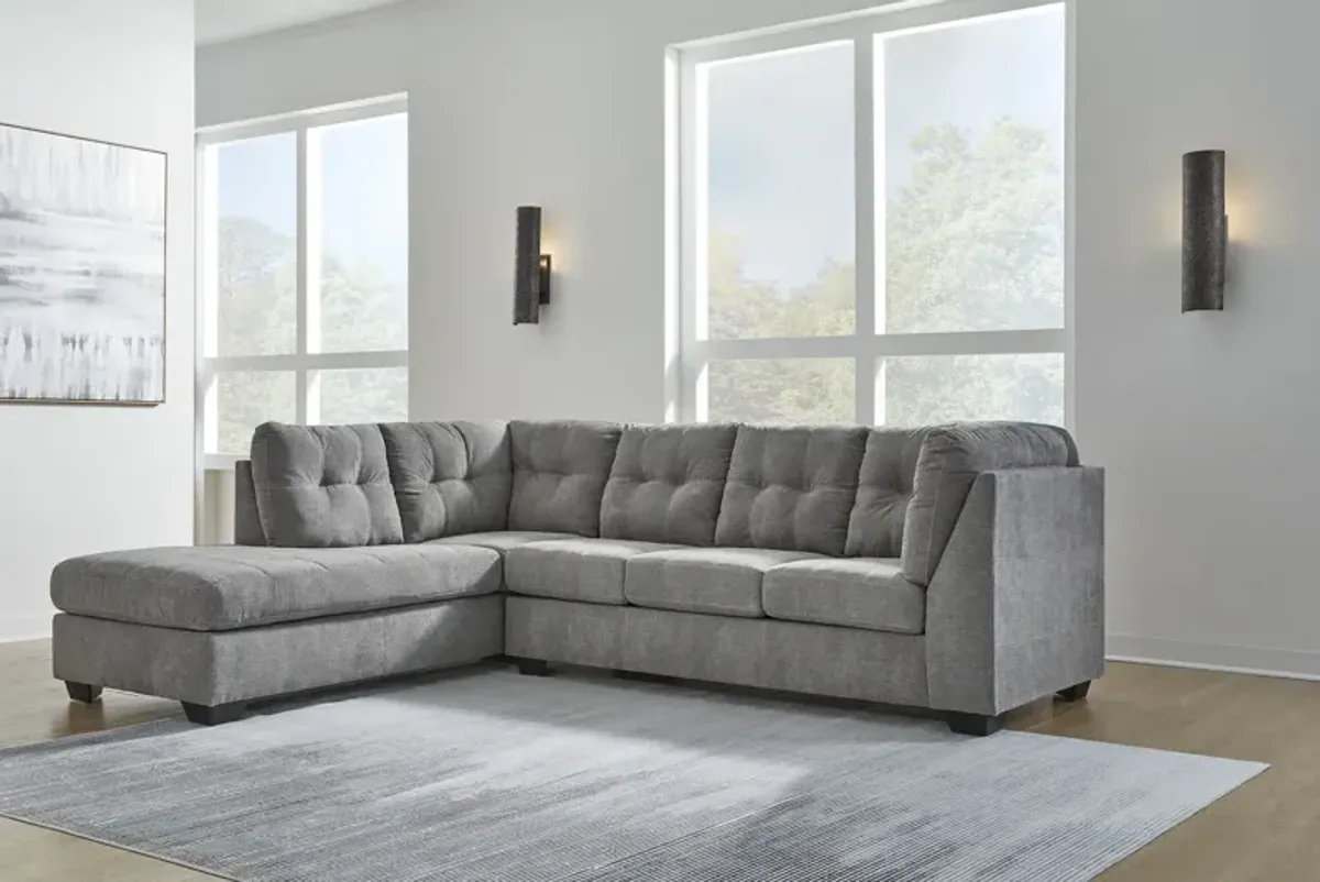 Cassidy Sectional With Left Facing Chaise - Gray