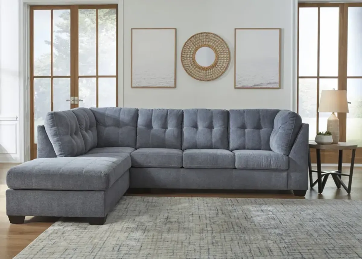 Cassidy Sectional With Left Facing Chaise - Denim