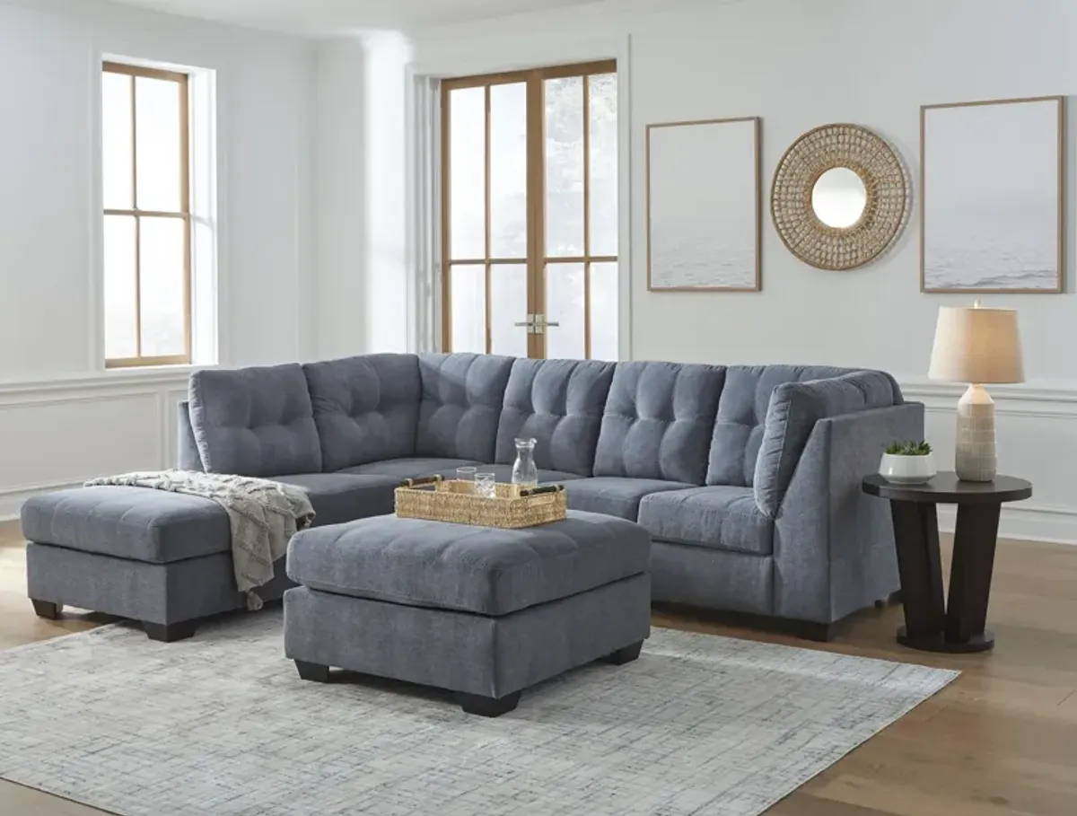 Cassidy Sectional With Left Facing Chaise - Denim