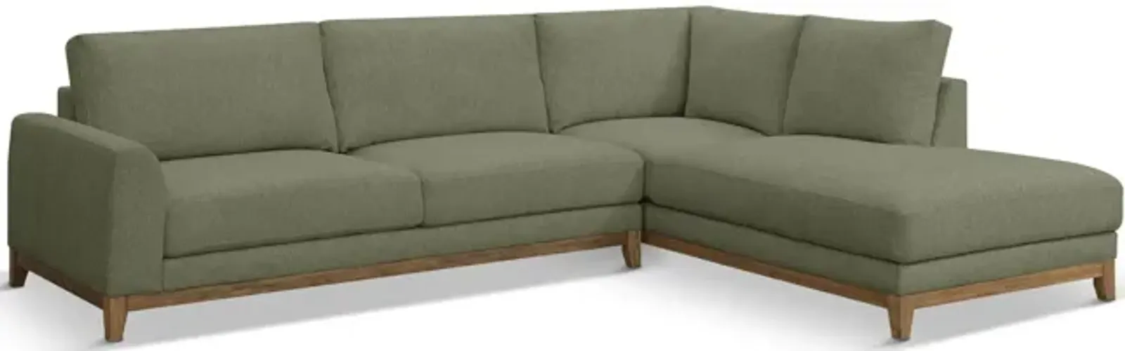 Madison Sectional With Right Chaise - Olivine