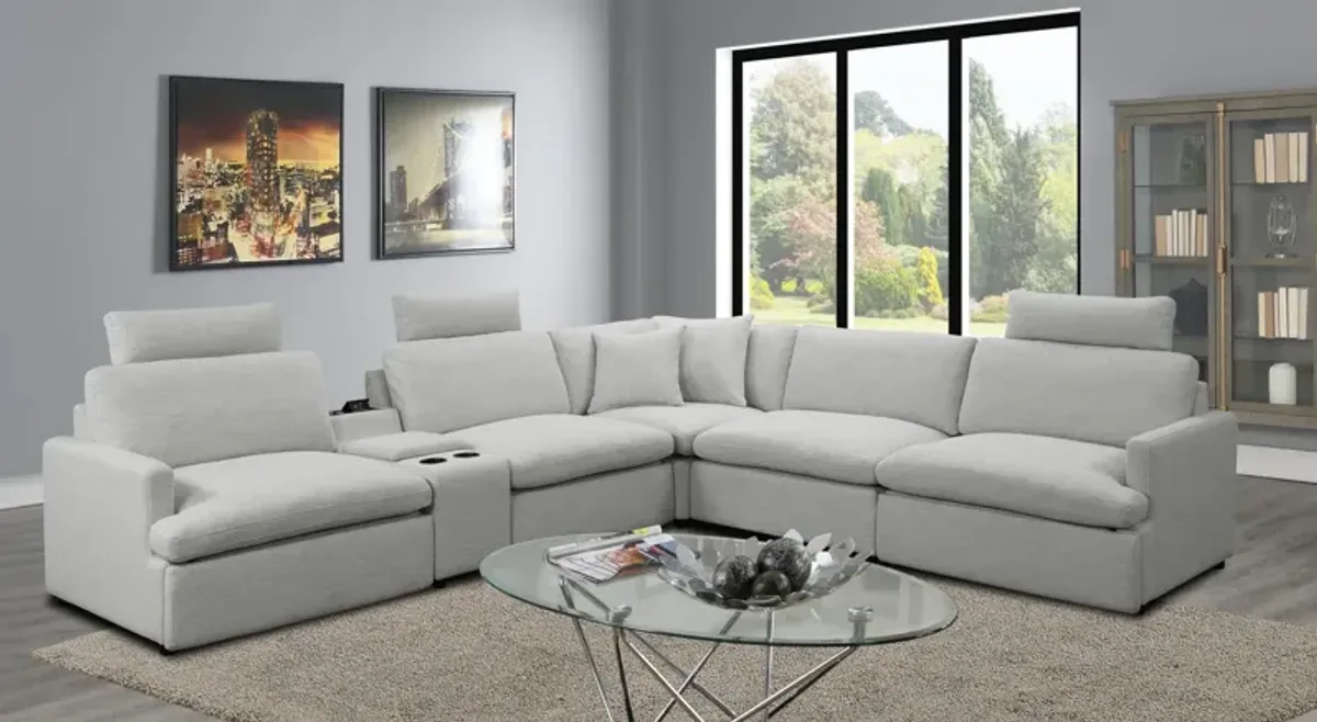 Nokomis 6 Piece Reclining Sectional