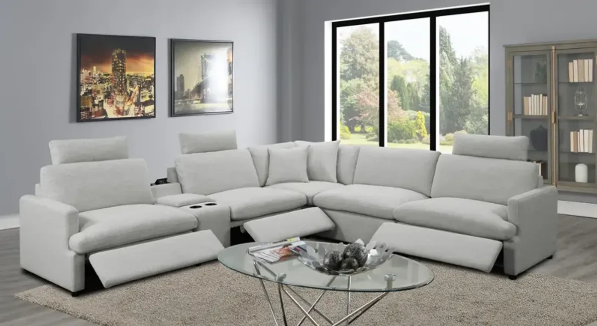 Nokomis 6 Piece Reclining Sectional