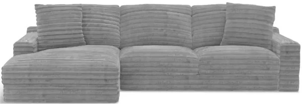 Portia Sectional Left Chaise - Moonstruck