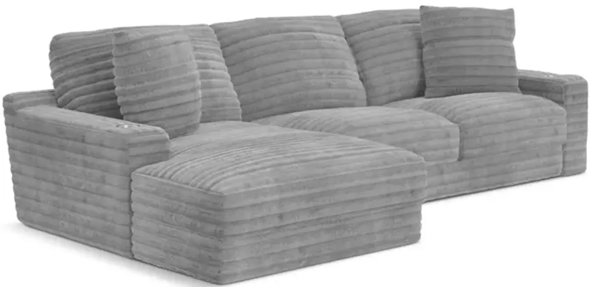 Portia Sectional Left Chaise - Moonstruck