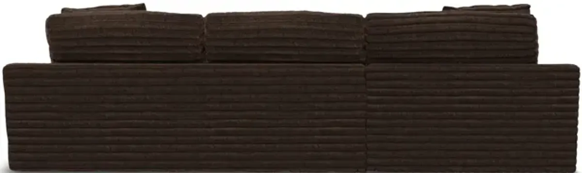 Portia Sectional Left Chaise - Chocolate