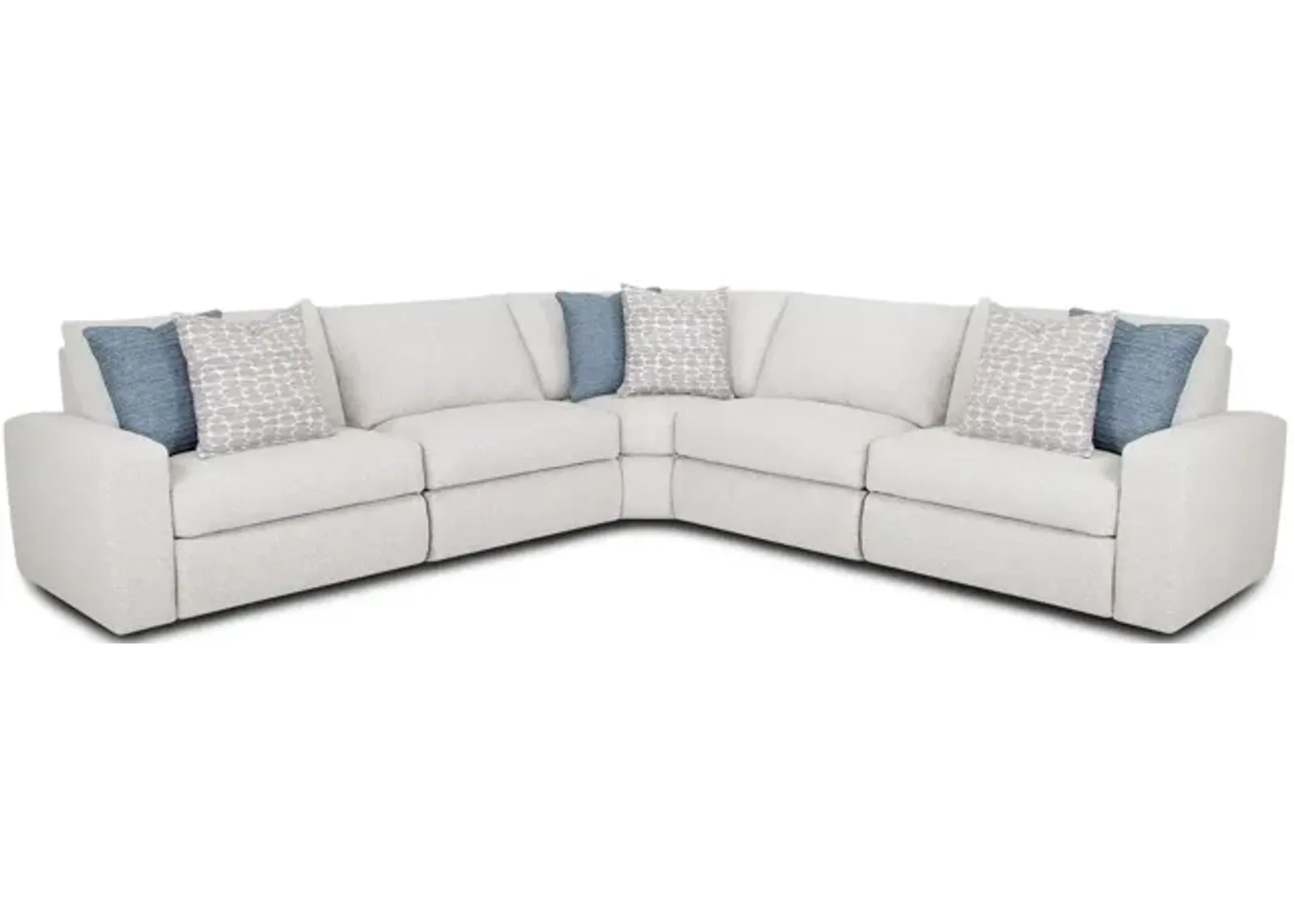 Toronto 5 Piece Power Reclining Sectional - Oyster