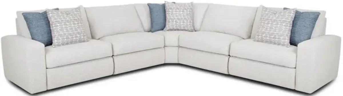 Toronto 5 Piece Power Reclining Sectional - Oyster