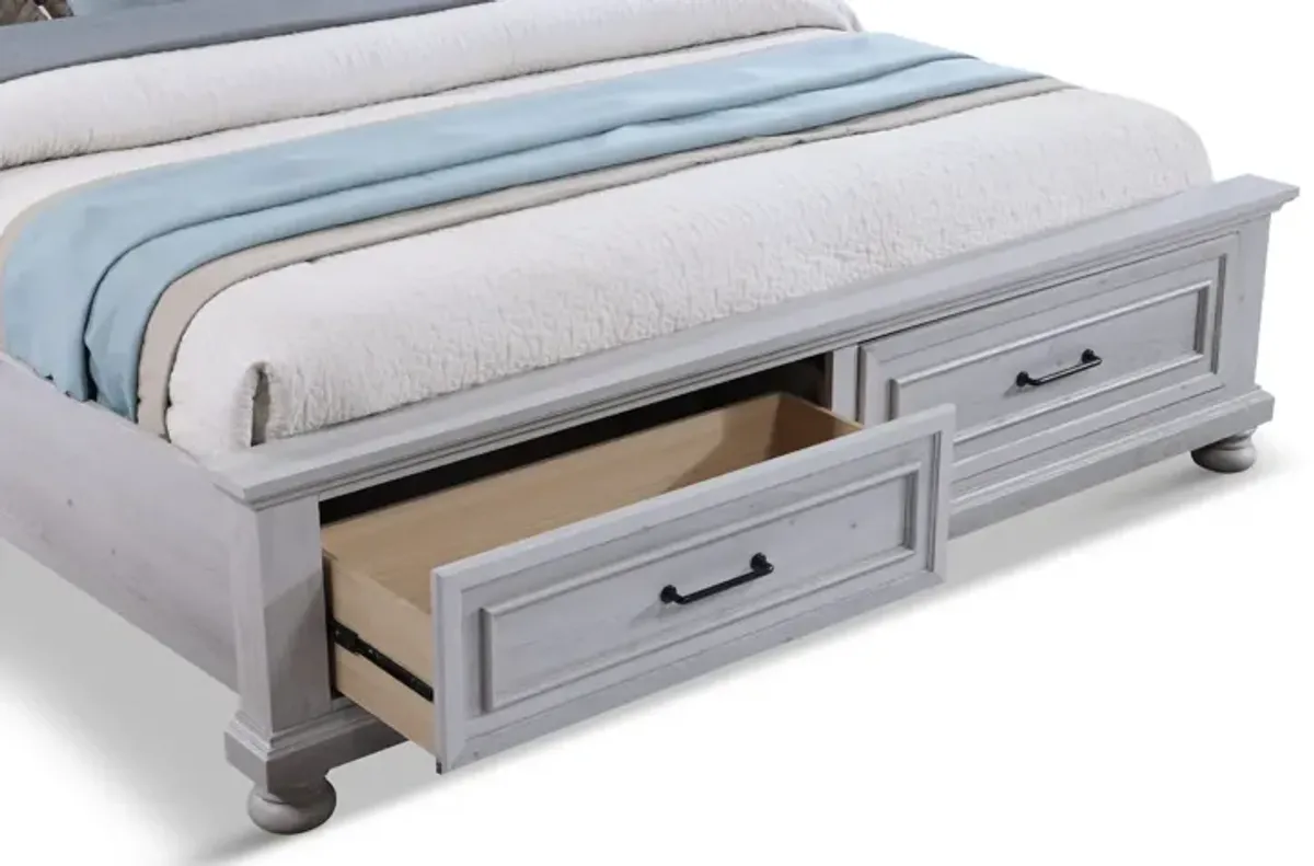 Bedford King Storage Bed - White