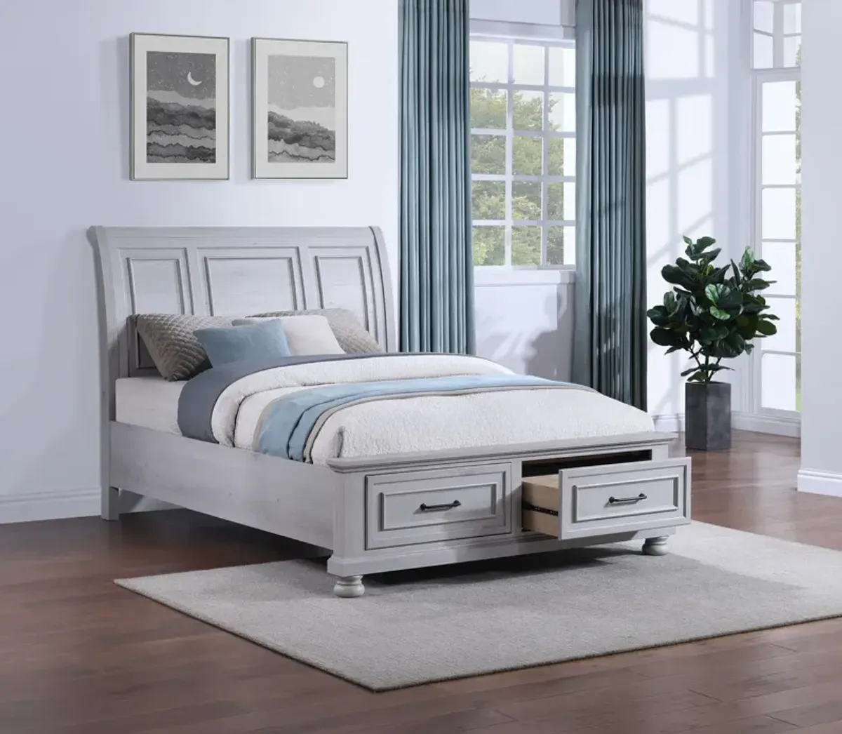 Bedford Queen Storage Bedroom Suite - White