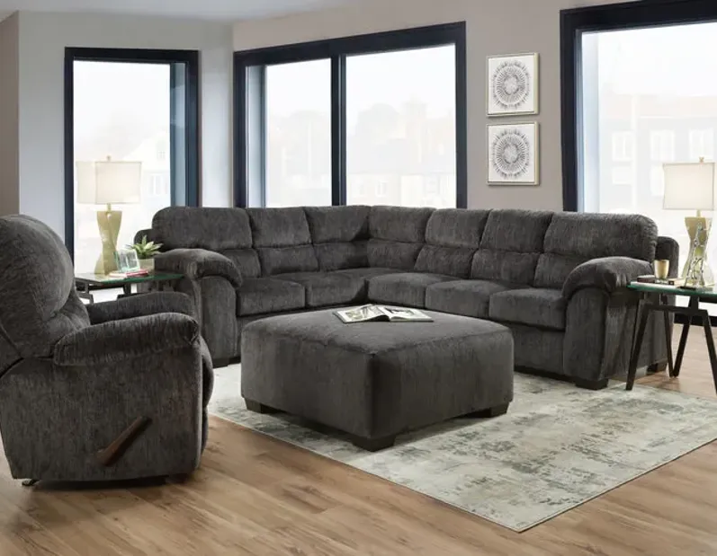 Emma 2 Piece Sectional - Charcoal