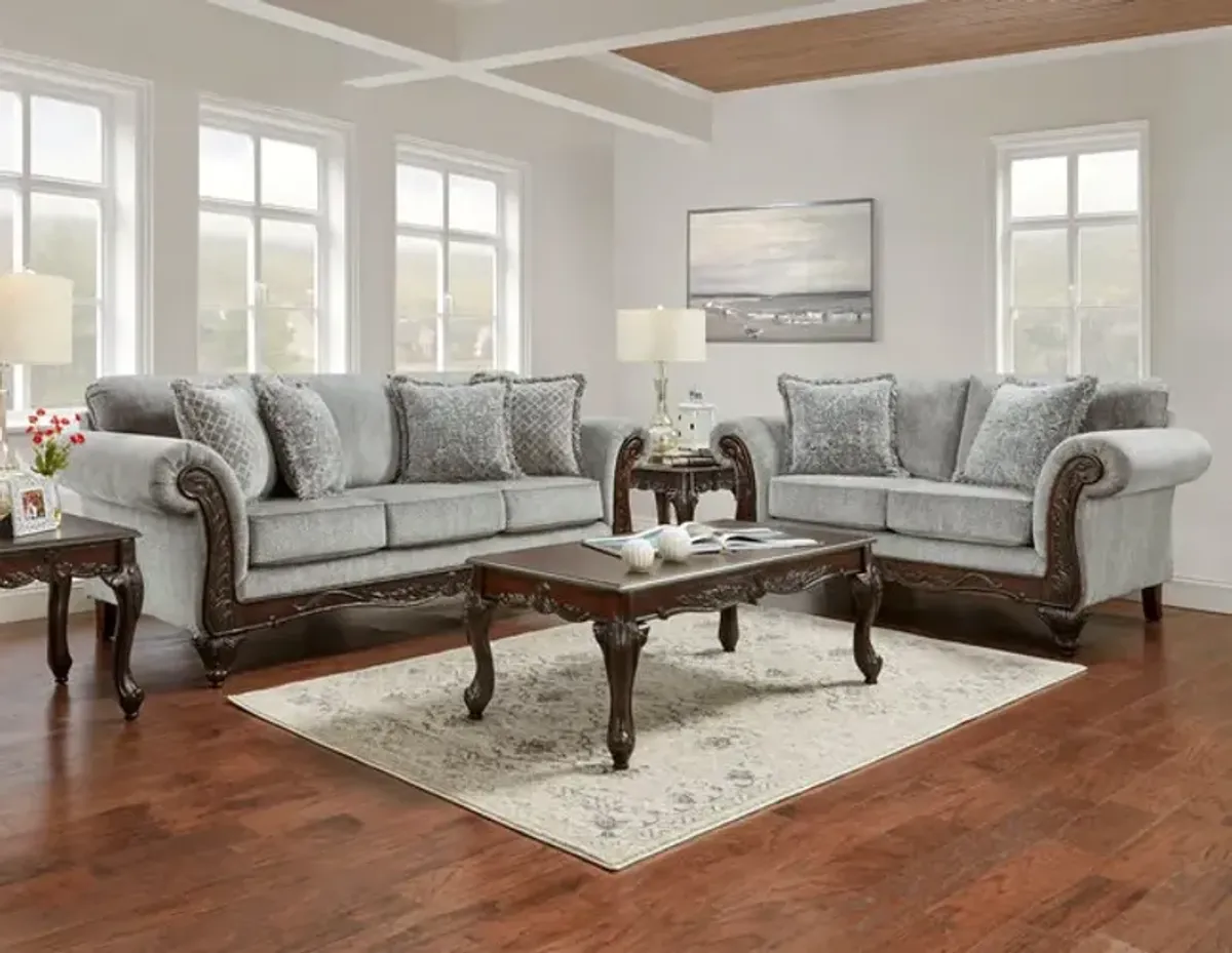 Walter Sofa And Loveseat Set - Slate