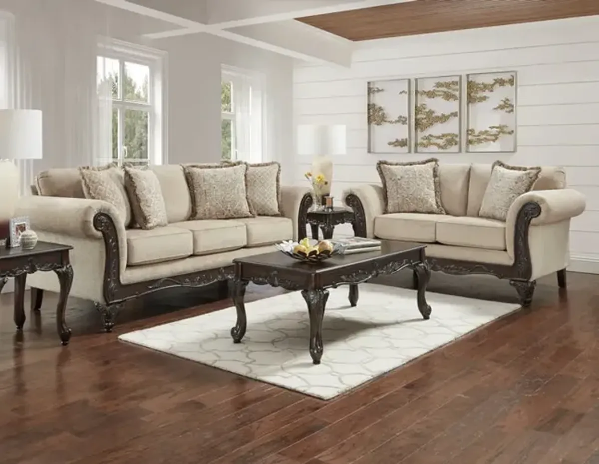 Walter Sofa And Loveseat Set - Wheat