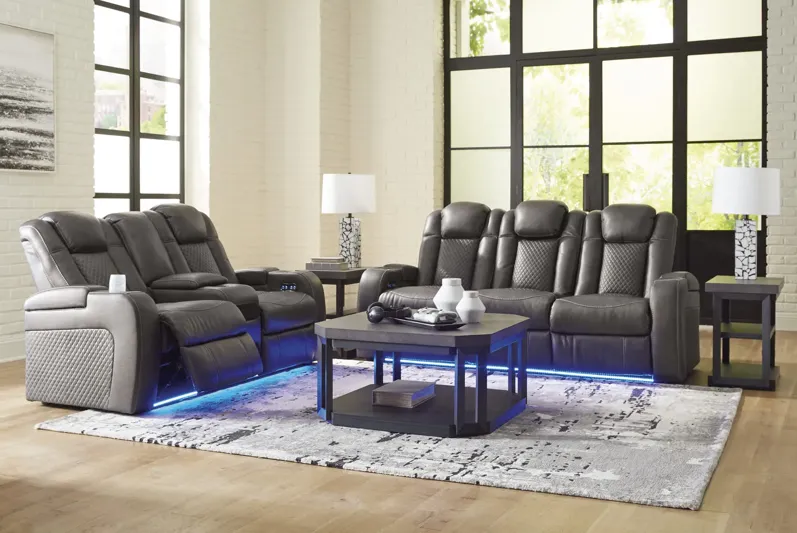 Astro Sofa And Loveseat Set - Shadow