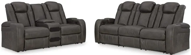 Astro Sofa And Loveseat Set - Shadow