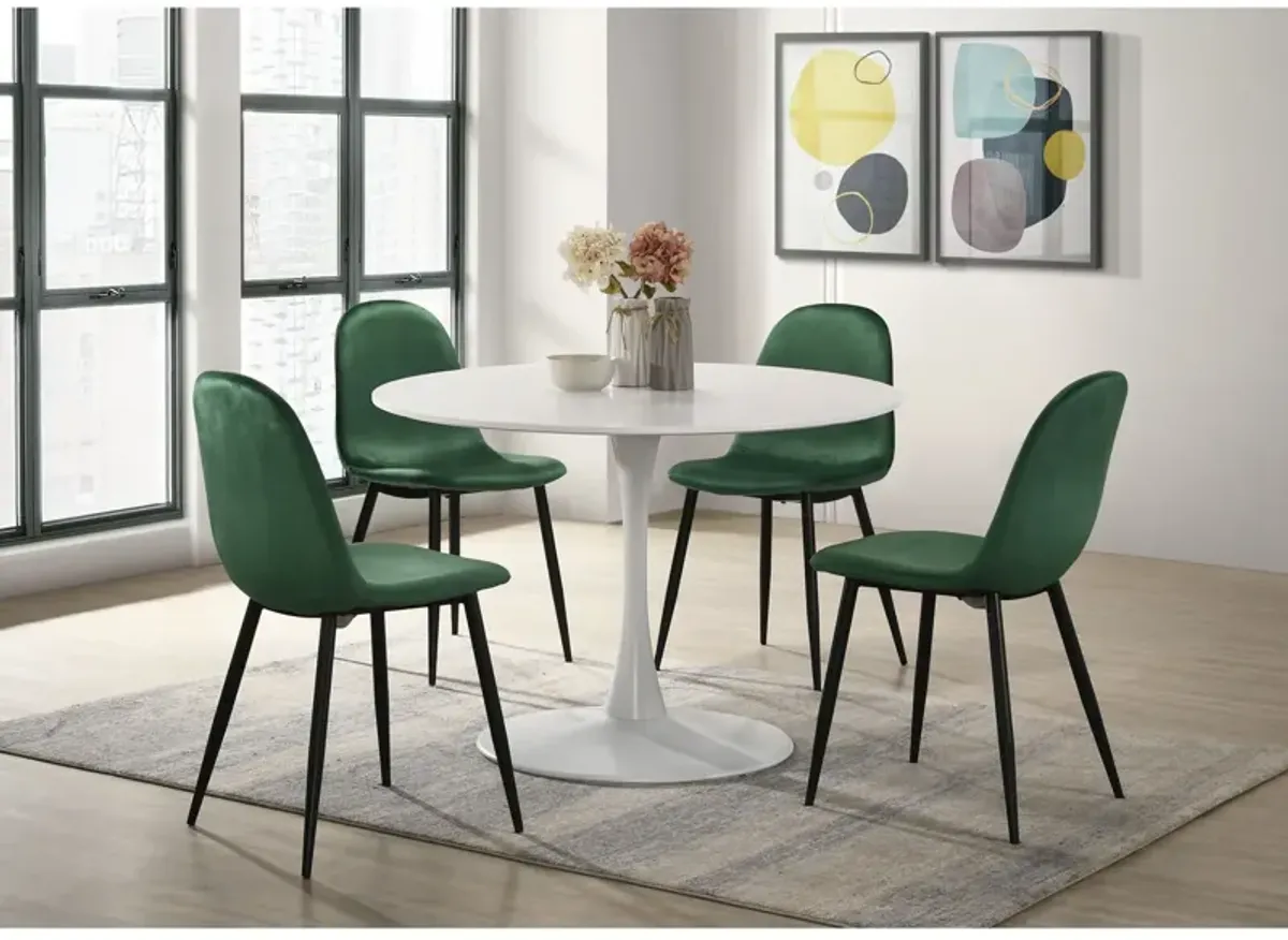 Harvey Table With 4 Ivy Green Chairs