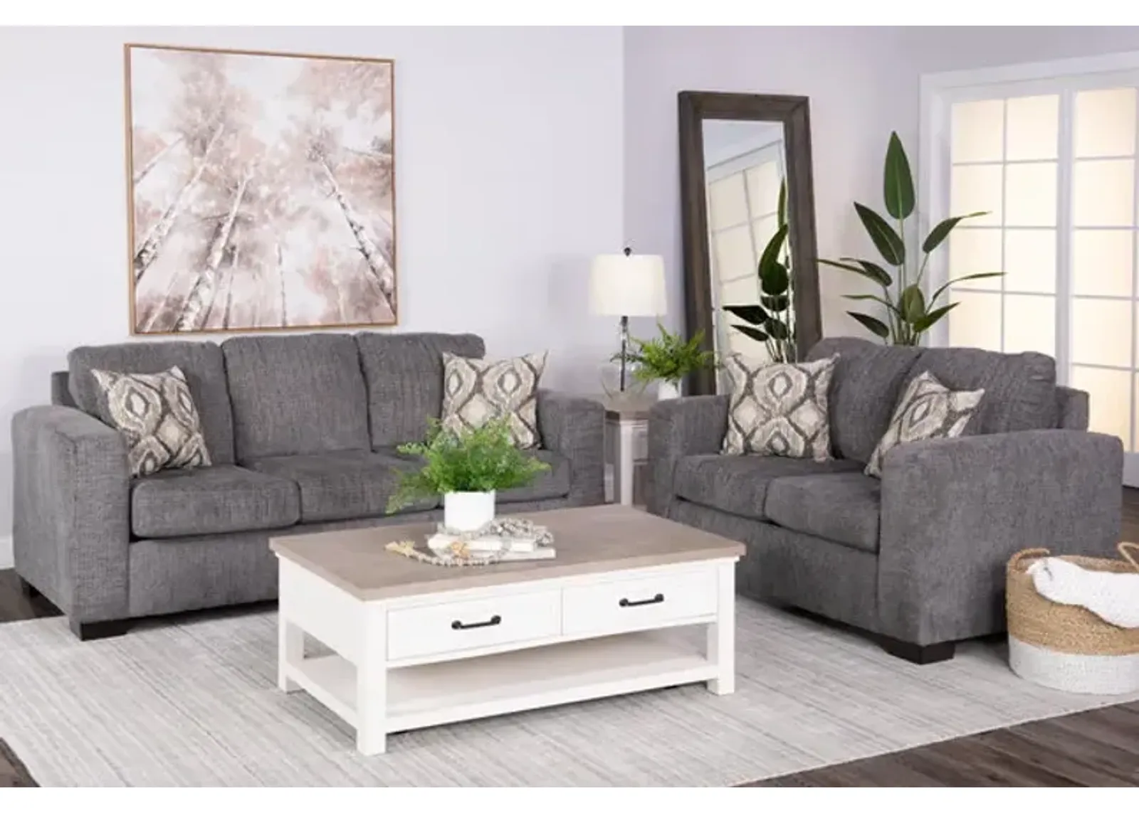 Carlton Sofa and Loveseat Set