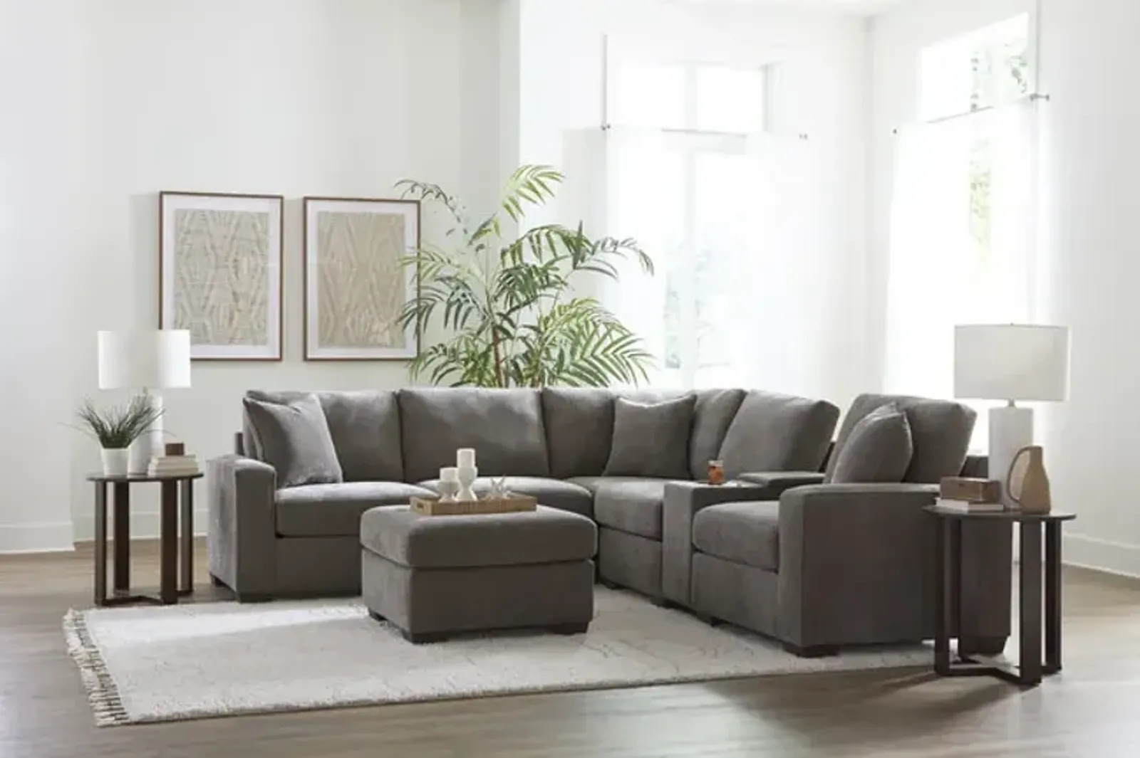 Knox 6 Piece Modular Sectional - Mocha