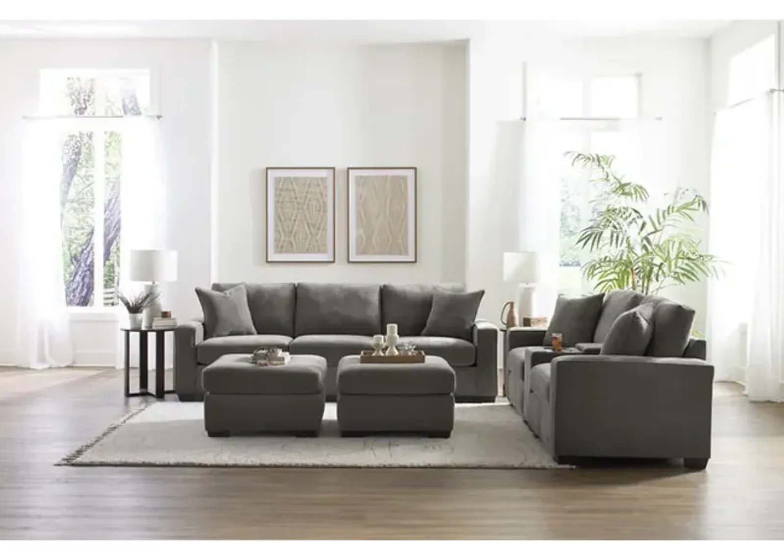 Knox 3 Piece Modular Sectional - Mocha