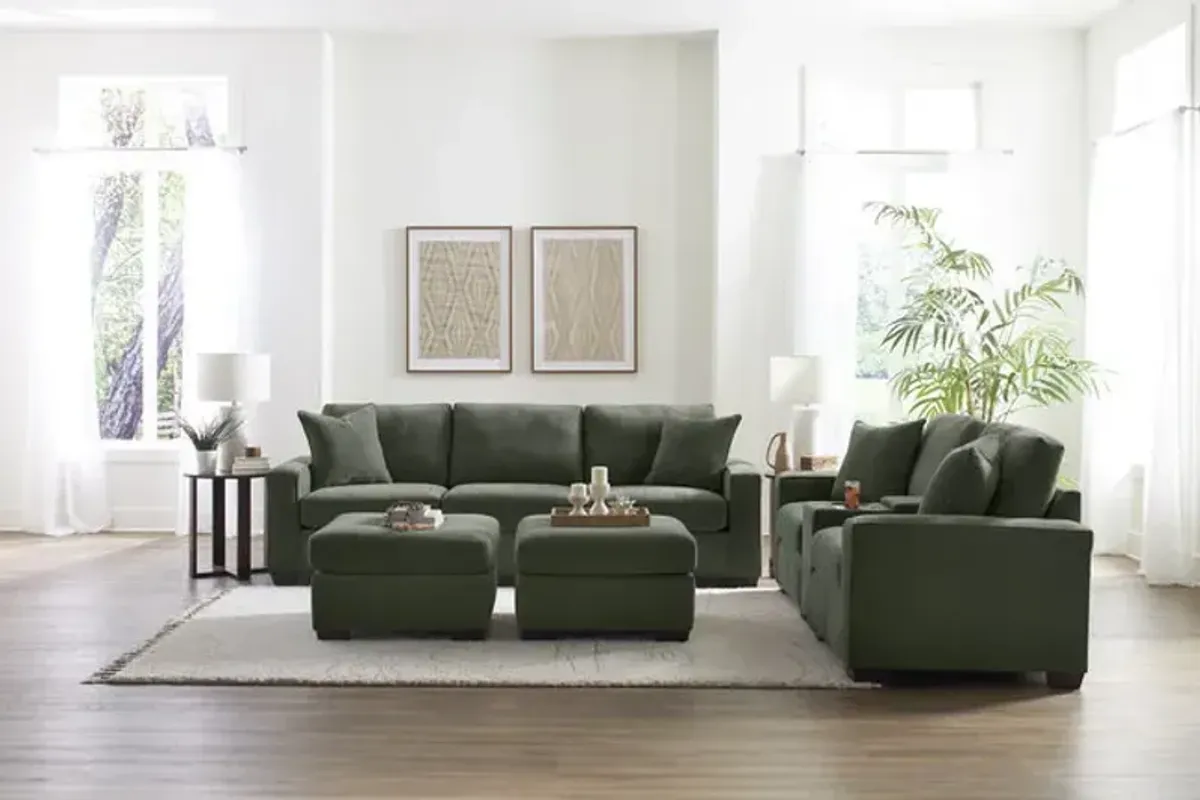 Knox 3 Piece Modular Sofa- Forest