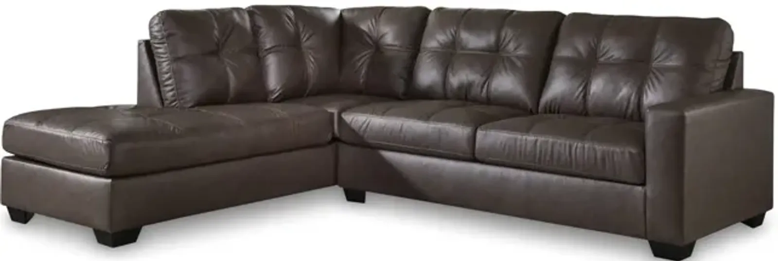 Harold Sectional with Left Chaise - Umber