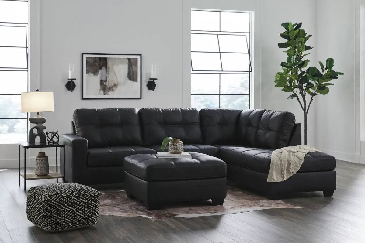 Harold Sectional with Right Chaise - Carbon