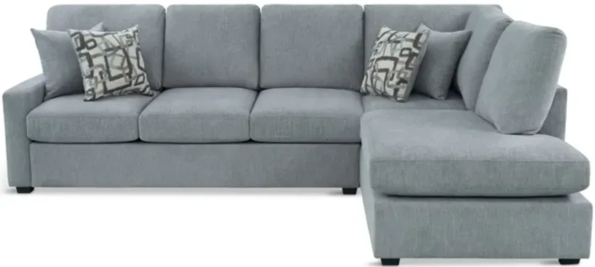 Gibson Sectional with Right Chaise - Marble