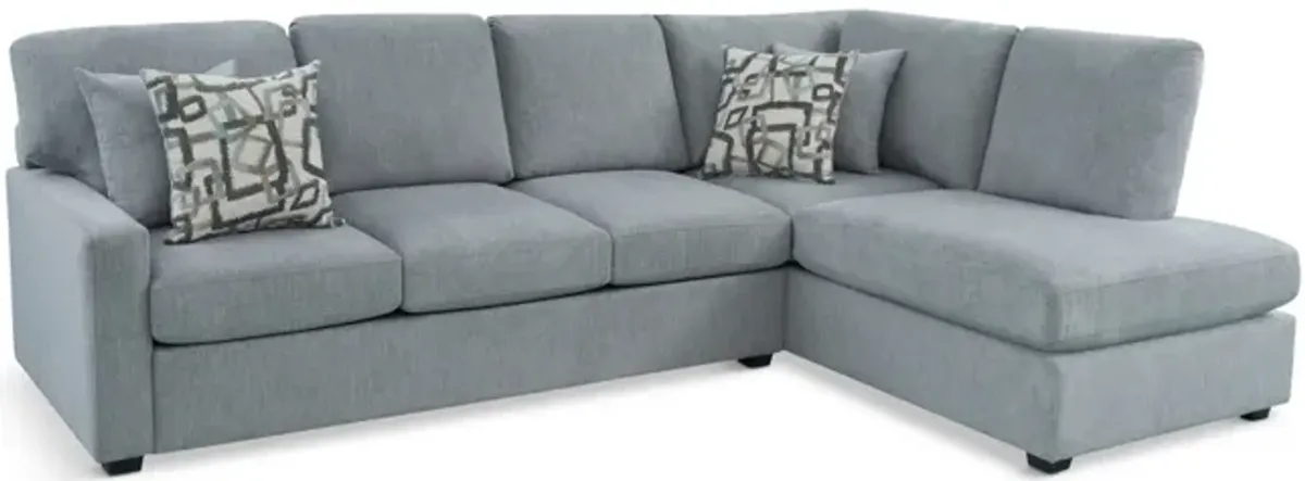 Gibson Sectional with Right Chaise - Marble