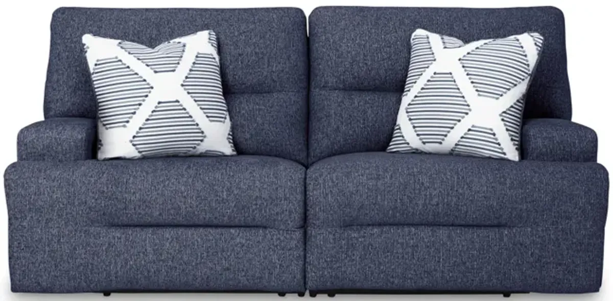 Phelps 2 Piece Power Reclining Sofa - Navy