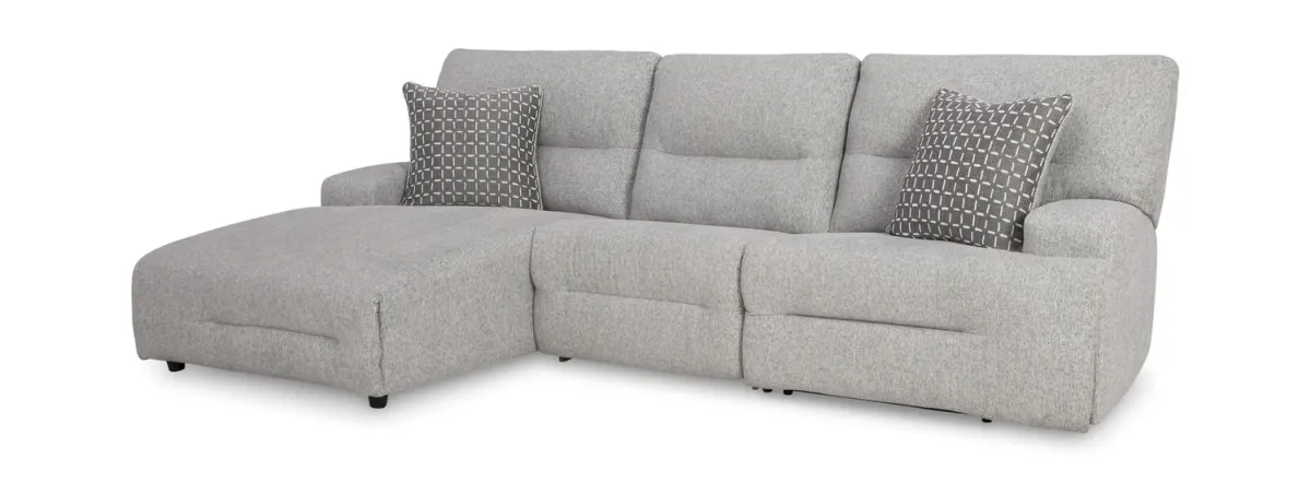 Phelps 3 Piece Power Reclining Sectional - Left Chaise