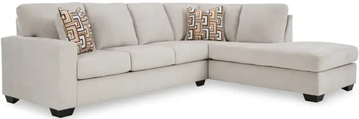 Austin Sectional with Right Chaise - Stone