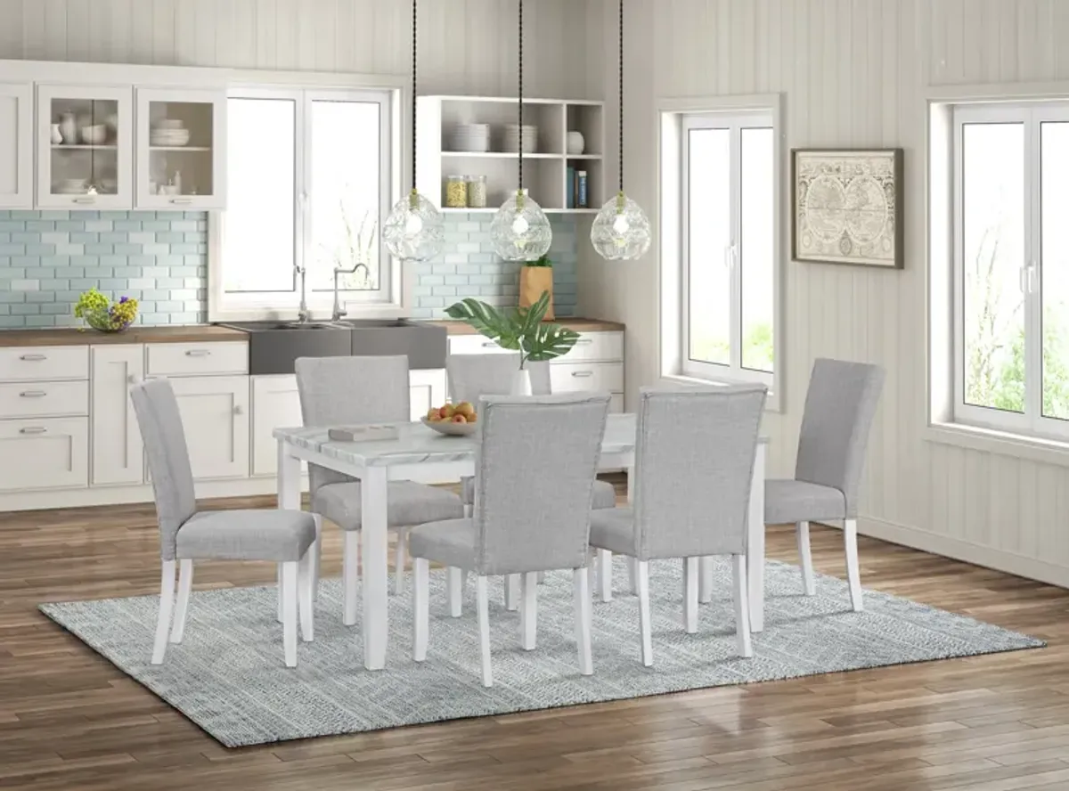 Salvadore Dining Table With 4 Dining Chairs