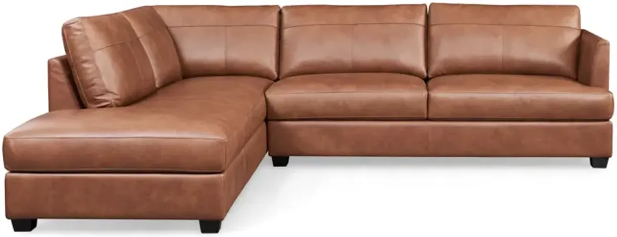 Bailey Leather Sectional - Left Chaise