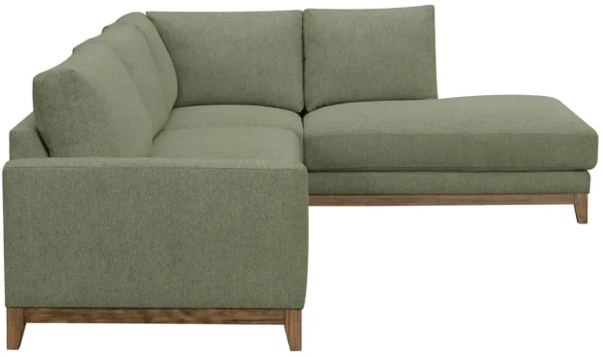 Madison Sectional with Right Chaise - Olivine