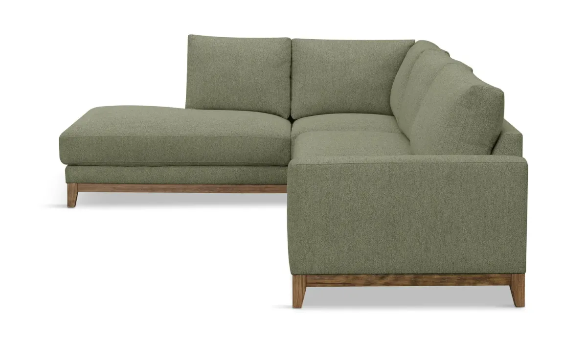 Madison Sectional with Left Chaise - Olivine