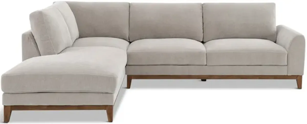 Madison Sectional with Right Chaise - Aluminum