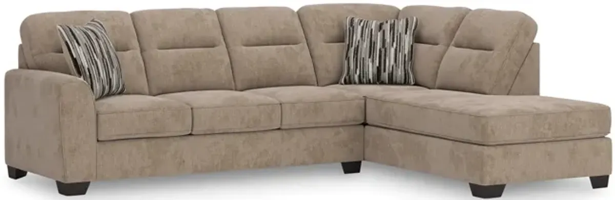 Falen Sectional with Right Chaise - Mocha