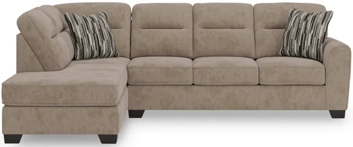 Falen Sectional with Left Chaise - Mocha