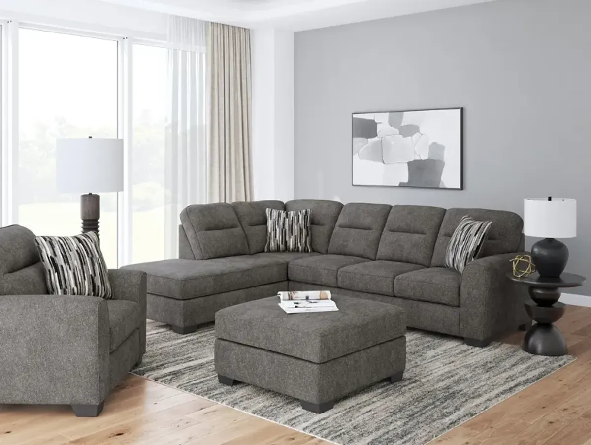 Falen Sectional with Left Chaise - Graphite