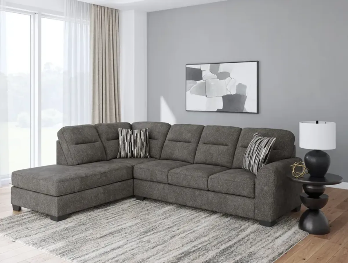 Falen Sectional with Left Chaise - Graphite