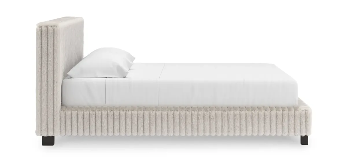 Moonlight Mist King Bed - Gray