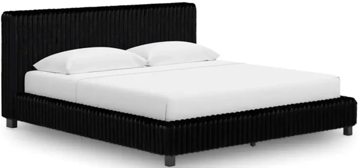 Moonlight Mist King Bed - Black