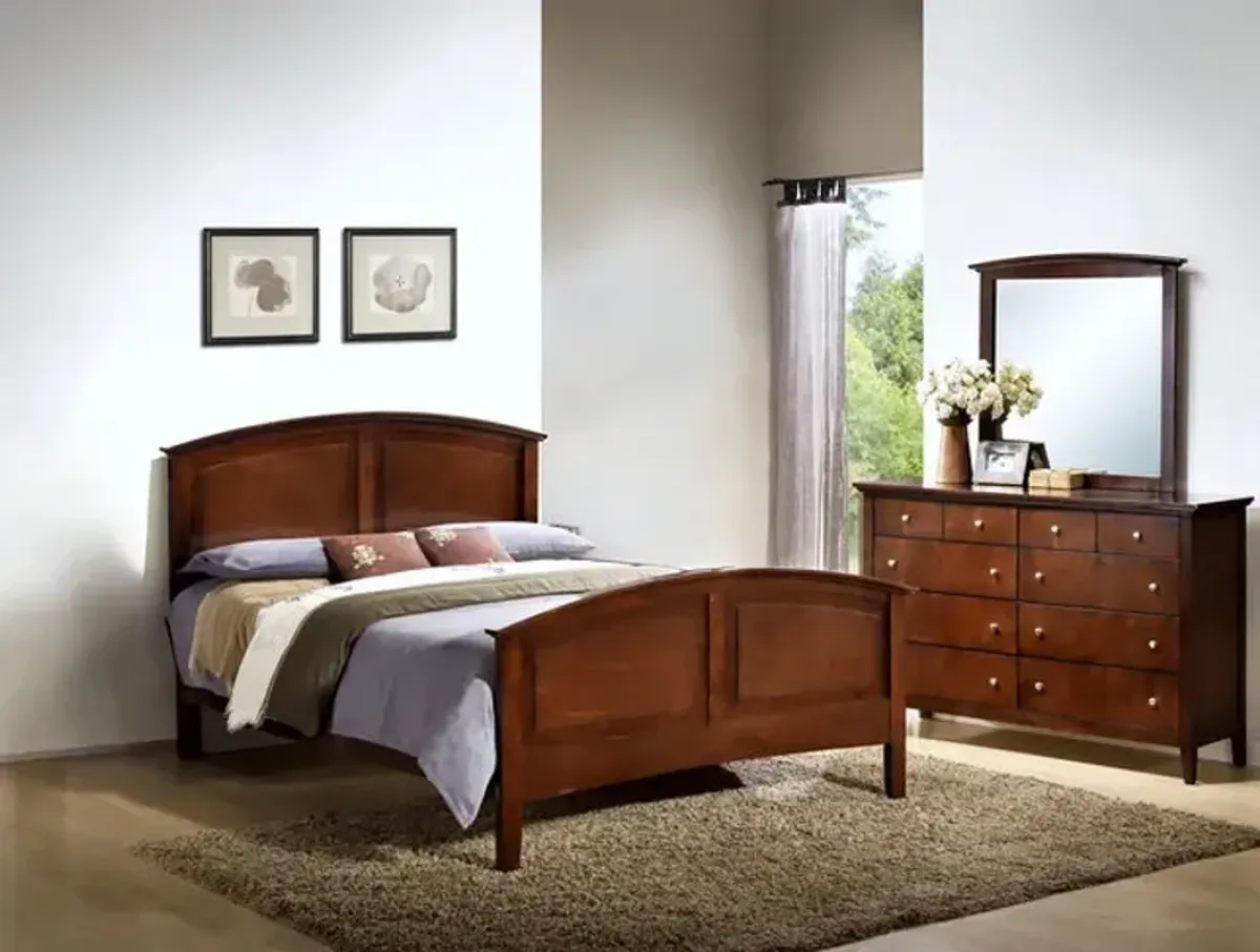 Hanover Whiskey Queen Bed  Dresser And Mirror